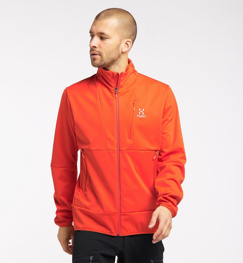 Haglöfs Mens Multi Flex Softshell Jacket Red New Zealand 78514SKNH